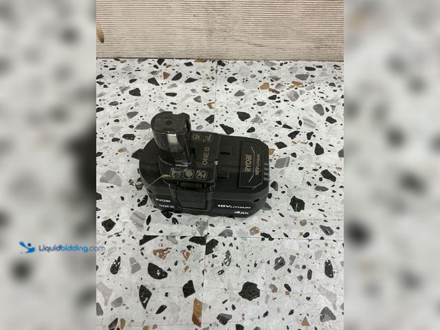 Lot 49-5485669 - RYOBI ONE+ 18V 4.0 Ah Lithium-Ion Battery. Model # PBP005. Unused and works