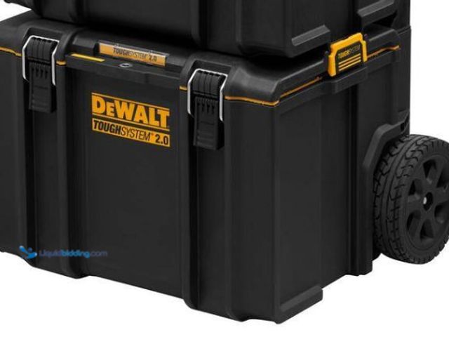 Lot 49-5435344 - DEWALT
TOUGHSYSTEM 2.0 Tool Storage Box (Large) (Has handle and wheels)  Unused