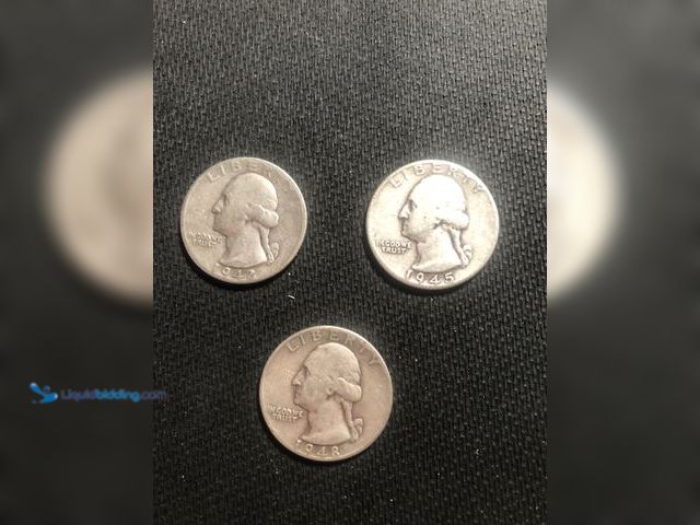 Lot 49-397070 - 3-  us silver quarters