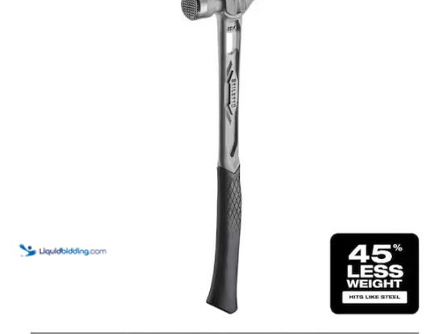 Lot 49-1624489 - Stiletto 15 oz. TiBone Milled Face with Curved Handle Model # TIB15MC, Unused  Ref#PA0703