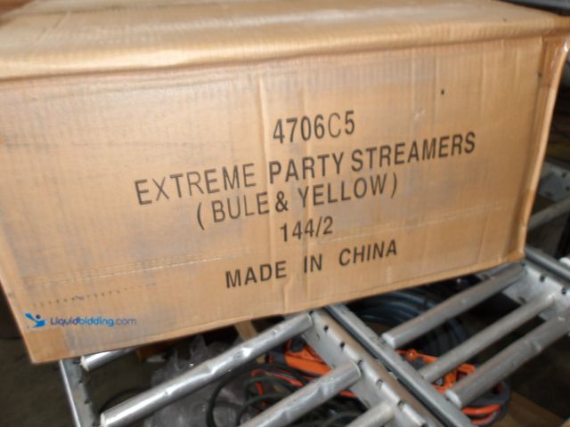 Lot 49-1513960 - Approx144, Extreme Party Streamer, Fireworks, Blue, New  Ref#4G-0703