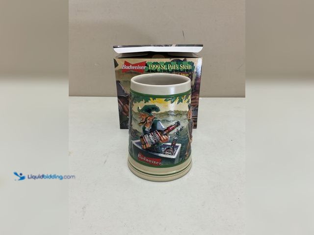Lot 49-1977882 - Other 1999 ANHEUSER-BUSCH BUDWEISER ST. PAT’S BEER STEIN “THE BUD THAT GOT AWAY” NEW IN BOX #COINS07...