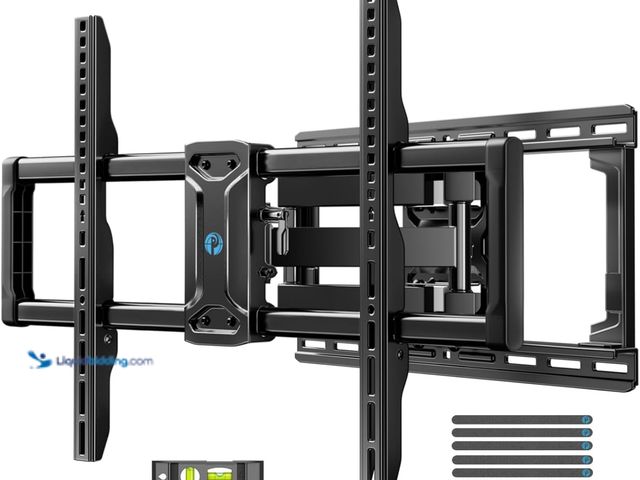 Lot 49-5410692 - Pipishell Full Motion TV Wall Mount for 42-85 inch Flat Screen LED TV up to 132lbs Swivel Dual Artic...