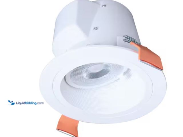 Lot 49-2020942 - HALO 6 in. Selectable CCT 2700K to 5000K Integrated LED White Recessed Light, Sloped Ceiling Trim, L...