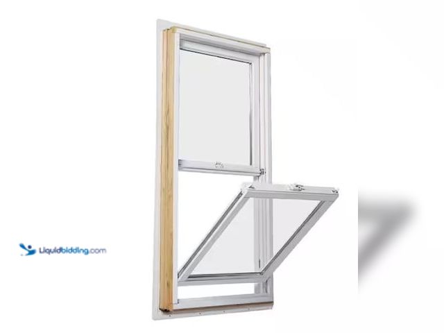 Lot 49-1564209 - Anderson 23-1/2 in. x 35-1/2 in. 200-Series White Double-Hung Clad Wood Window with White Interior L...