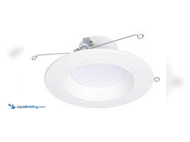 Lot 49-3531611 - TWO x2 HALO RL56 Series 5/6-inch recessed LED retrofit module. Selectable CCT Integrated LED Matte W...