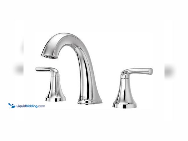 Lot 49-5539755 - Pfister Ladera 8 in. Widespread Double Handle Bathroom Faucet in Polished Chrome. Model # LF-049-LRC...