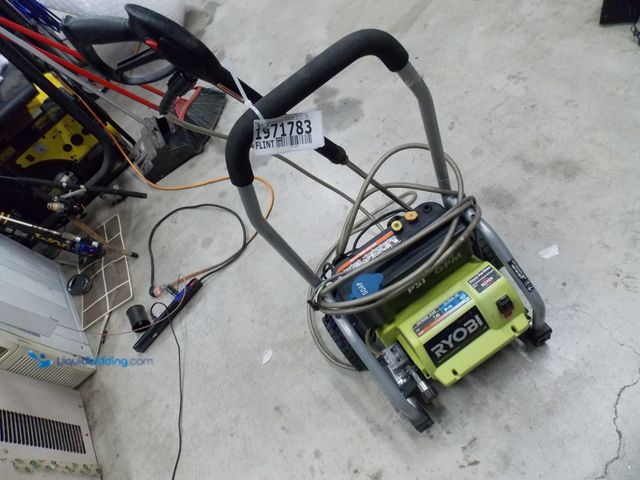 Lot 49-1971783 - 1 Ryobi RY14122 Electric Powered Power Washer Ryobi 1700 PSI Electric Pressure Washer Used In Poor C...