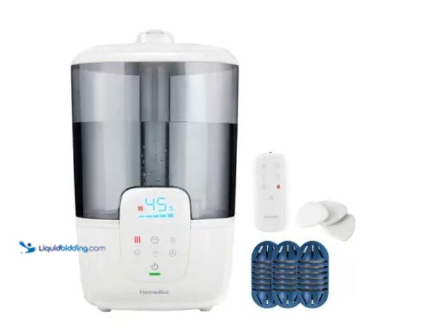Lot 49-5520679 - Homedics Warm/Cool Mist Ultrasonic 2G Humidifier W/UV-C Technology & Remote, Used with no attachment...