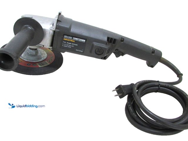 Lot 49-1975070 - 1 Sears Craftsman 900.2277230 Electric Powered 4 1/2" Angle Grinder Sears Craftsman 4 1/2" Electric ...