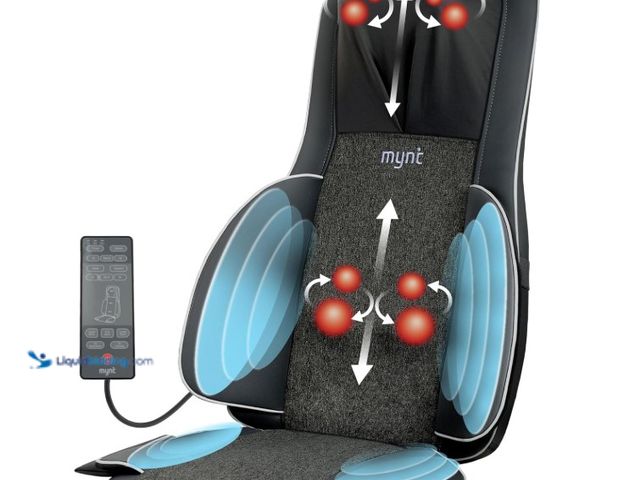 Lot 49-1575677 - Mynt FSA Eligible HSA Approved Shiatsu Neck and Back Massager for Chair with 10 Deep Kneading Nodes,...