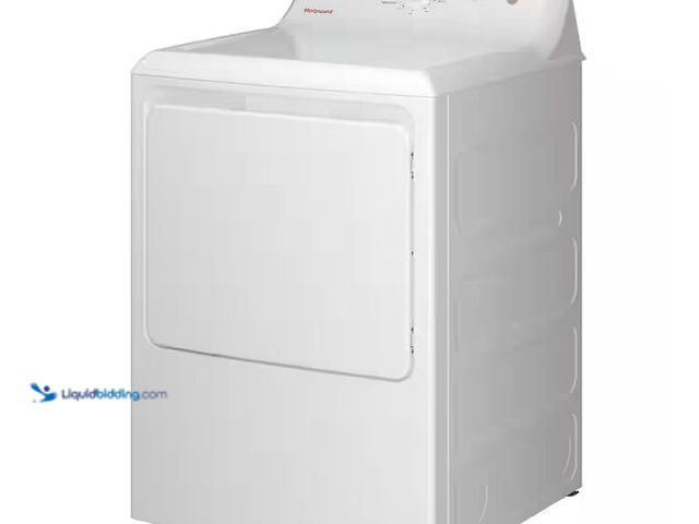 Lot 49-1576719 - Hotpoint 6.2 cu. ft. vented Electric Dryer in White with Auto Dry Model # HTX26EASWWW, Used, Unable ...