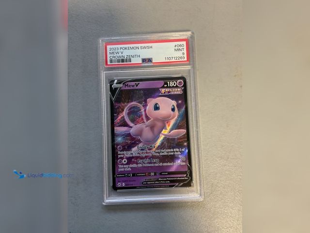 Lot 49-1830593 - COLLECTIBLE WOW! GRADED CARD 2023 POKÉMON CROWN ZENITH MEW V 60/159 PSA 9 MINT AMAZING GRADED CARD F...
