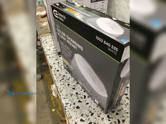 Lot 49-3536661 - Commercial Electric 16in Diamond Shape Entryway LED Flush Mount Ceiling Light Item is Factory Sealed