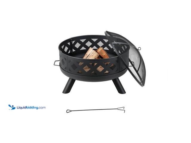 Lot 49-2024049 - Heat Maxx 31. 5in 3-in-1 Triple Function Design Outdoor Wood Burning Deep Bowl Fire Pit, Low Smoke F...