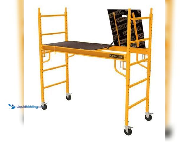 Lot 49-5548991 - MetalTech Safeclimb 6 ft. Baker Scaffold with Platform and Included Trap Door, 1250 lbs. Load Capaci...