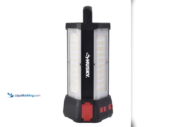 Lot 49-5573210 - Husky
14,000 Lumen Area Utility Hybrid LED Work Light with Rechargeable Battery, Unused