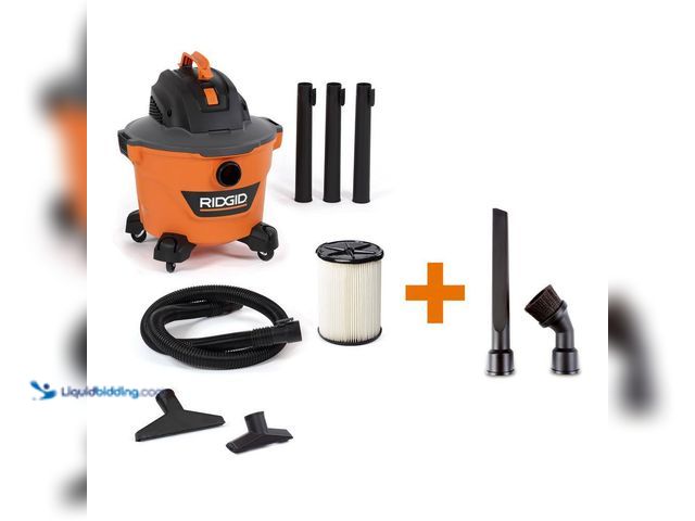Lot 49-5414795 - 9 Gal. 4.25 Peak HP NXT Shop Vacuum HD0900C Wet Dry Vac with General Debris Filter, Hose, Wands and ...