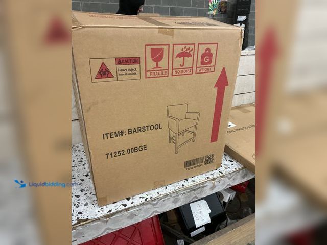 Lot 49-5485426 - Barstool Beige Model# 71252.00BGE. Unused with hardware.