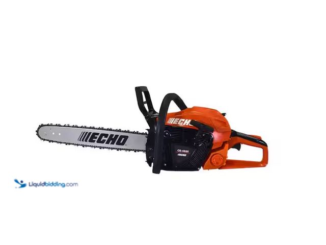 Lot 49-1566938 - ECHO 20 in. 50.1 cc 2-Stroke Gas Rear Handle Chainsaw, Model # CS-4920-20, Used, Parts and Repair, U...