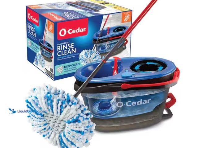 Lot 49-1547767 - O-Cedar Rinse Clean Deep Clean Microfiber Spin Mop, Clean with Clean Water (The Home Depot Exclusive...