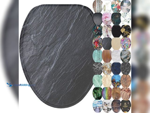 Lot 49-3600361 - Soft Close Toilet Seat Elongated Quiet And Slow Close Lid And Seat Strong Bumper Model #375877635526...