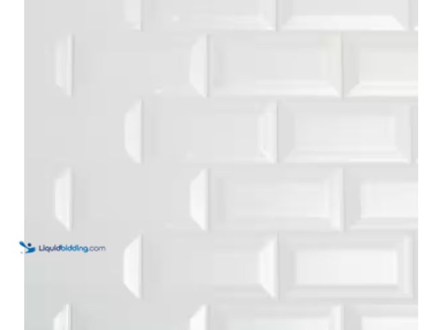 Lot 49-3709012 - (~ 360 sq ft) Daltile Restore 3 in. x 6 in. Ceramic Bevel Bright White Subway Tile (10 sq. ft. / cas...