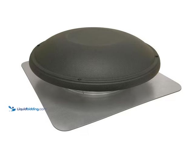 Lot 49-1630902 - Master Flow 1500 CFM Shingle Match Weathered Wood Power Roof Mount Attic Fan, Model # ERV6SMWW, Used...