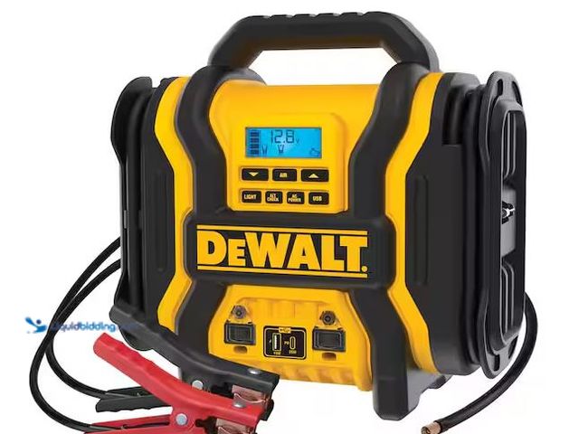 Lot 49-5460467 - DEWALT
Portable Power 2000 Peak Amp Jump Starter w/Digital Compressor Internet # 327899803
Model #...