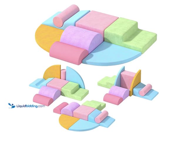 Lot 49-1810649 - Foam Blocks    Yening foam climbing blocks size small for babies/toddlers. Unused/new vacuumed seale...