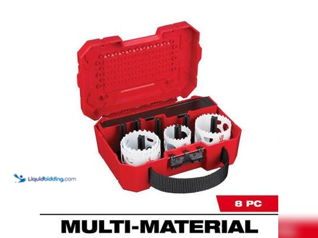 Lot 49-5559304 - Milwaukee Hole Dozer Bi-Metal Hole Saw Kit (8-Piece). Model # 49-22-4019. Used