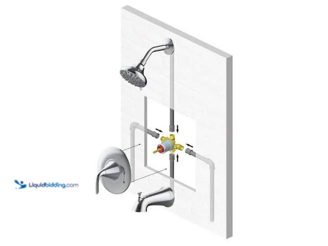 Lot 49-1629110 - Glacier Bay Irena Single-Handle 6-Spray Tub and Shower Faucet in Polished Chrome (Valve Included), M...