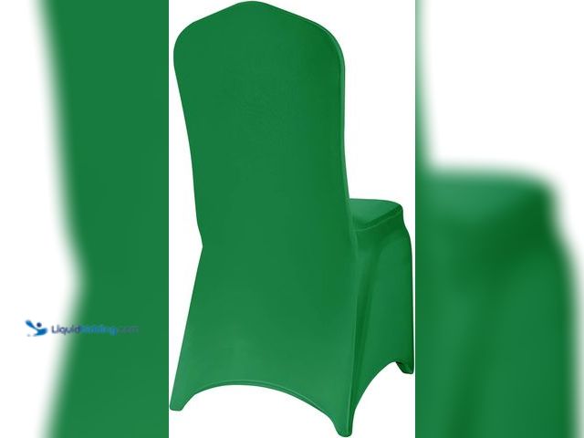 Lot 49-5406658 - (23) Pack Green Chair covers For parties, Unused.