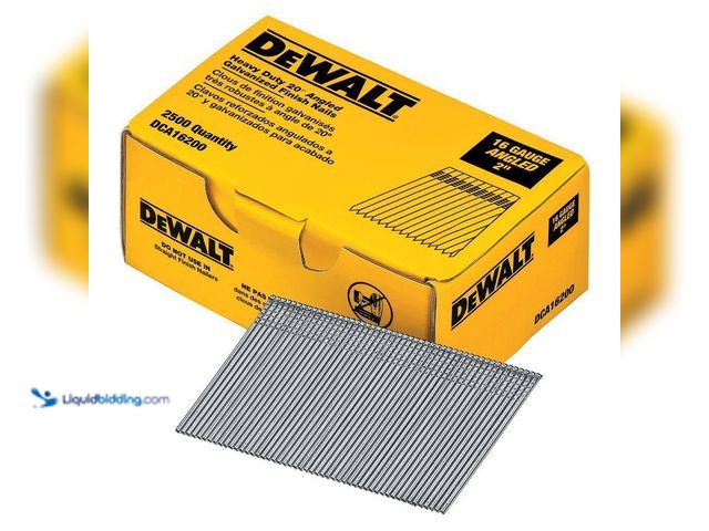 Lot 49-5512677 - DEWALT
2 in. 16-Gauge Angled Finish Nails (2500 Pack). Model # DCA16200, Factory sealed