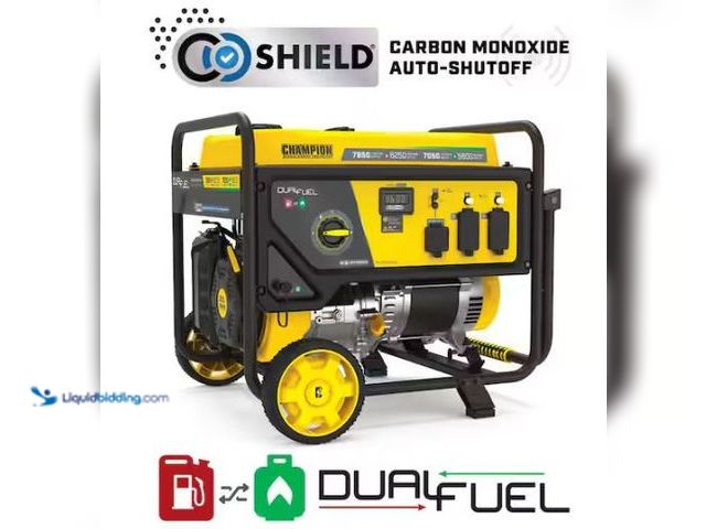 Lot 49-1521314 - Champion  Power Equipment 7850/6250-Watt Recoil Start Gasoline and Propane Powered Dual Fuel Portabl...