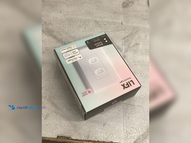 Lot 49-5488028 - LIFX Smart Switch, 2 Button in-Wall Wi-Fi Smart Touch Switch (White). Model: LFSPWHT1FUS. Unused