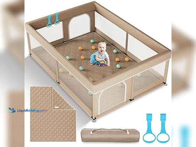 Lot 49-5448266 - Omzer Baby Playpen with Mat 71"×59" - Extra Large Playpen for Babies and Toddlers with Mat Included,...