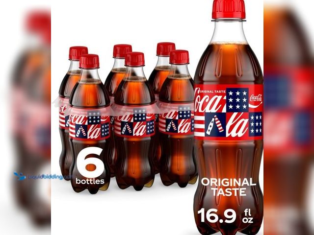 Lot 49-5543345 - Coca-Cola Soda Soft Drink Bottles, 16.9 fl oz, 6 Pack. New. Packaging may vary.