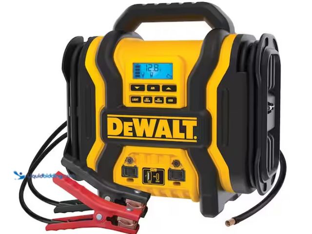 Lot 49-1567945 - DEWALT Portable Power 2000 Peak Amp Jump Starter w/Digital Compressor, Model # DXAEPS14, Used, Power...