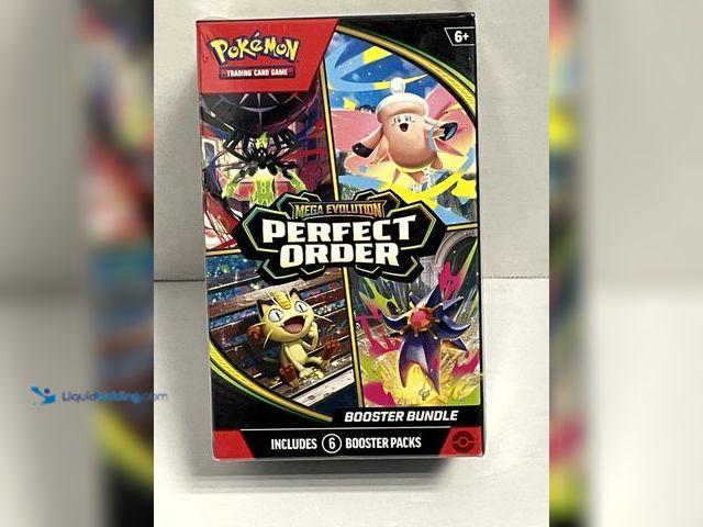 Lot 49-910582 - Pokémon TCG: Mega Evolution – Perfect Order Booster Bundle (Sealed) containing 6 booster packs from ...