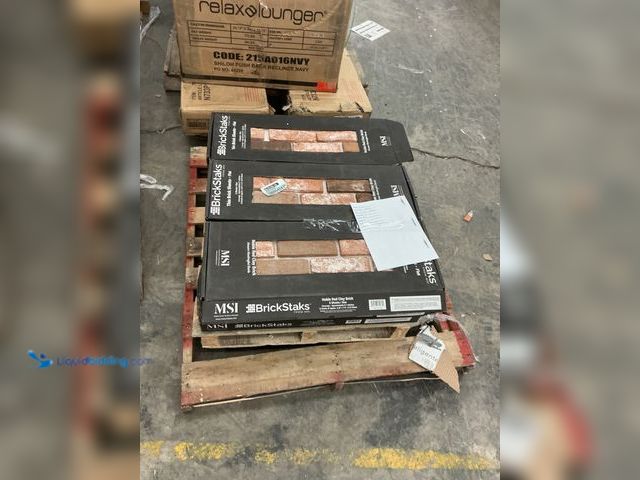 Lot 49-5485127 - Approx 75 sq,ft. Red Noble 10.5 in. x 28 in. Textured Clay Brick Look Mesh-Mounted Mosaic Tile (8.7 ...