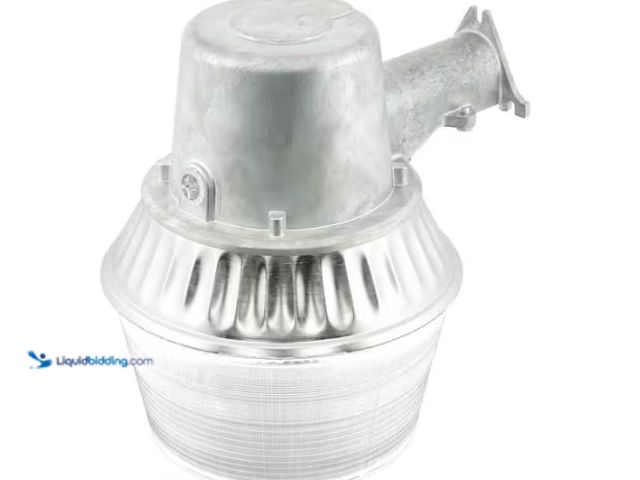 Lot 49-1624782 - HALO AL 65-Watt Equivalent Integrated LED Metallic Dusk to Dawn Area Light, 4000K Model # AL6501LED,...