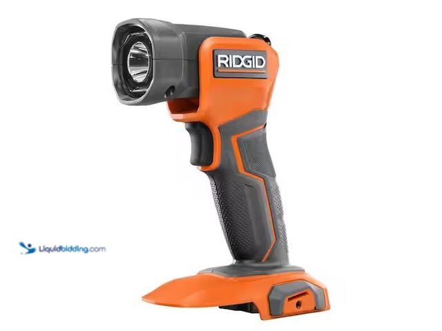 Lot 49-1548614 - RIDGID 18V Cordless LED Work Light (Tool Only), Model # R8695B, Unused, Factory packed.  Ref#AHDPA10...