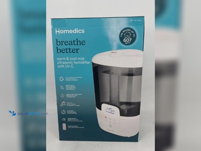 Lot 49-5542453 - Homedics Warm/Cool Mist Ultrasonic Humidifier W/UV-C Technology & Remote, Used