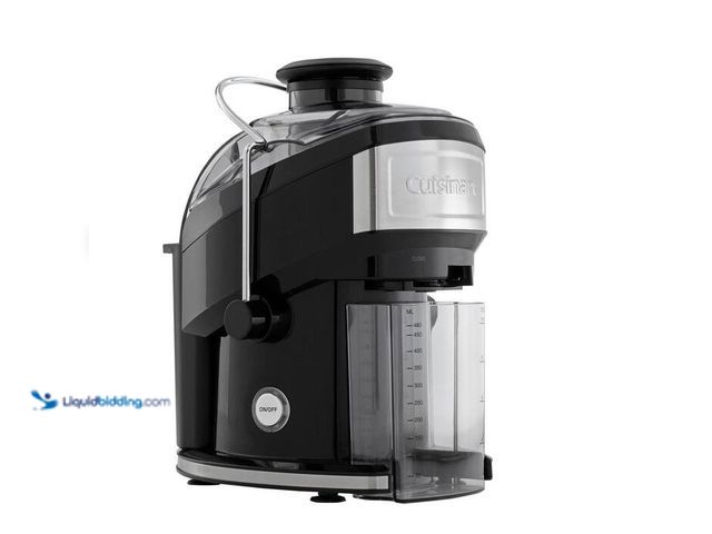 Lot 49-2024205 - Cuisinart Compact 16 fl. oz. Black Masticating Juicer with Recipe Booklet and Cleaning Brush. Model ...