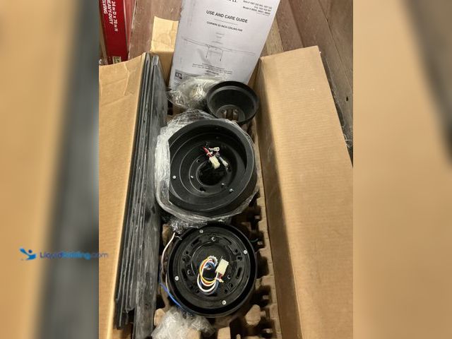 Lot 49-3529010 - Hampton Bay
52 in. Corwin Indoor/Outdoor Matte Black LED Ceiling Fan with Light Kit (dirty) (missin...