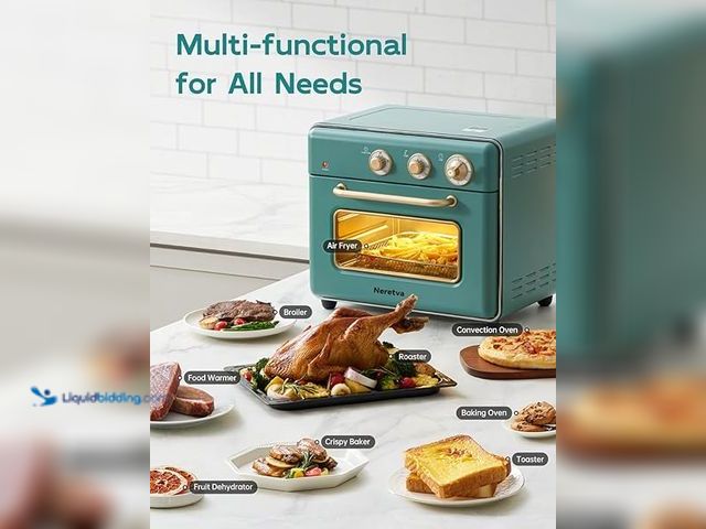 Lot 49-5475942 - Neretva [21 QT& 6-in-1] Toaster Oven & Air Fryer, Compact Toaster Ovens Countertop with 5 Slices 150...