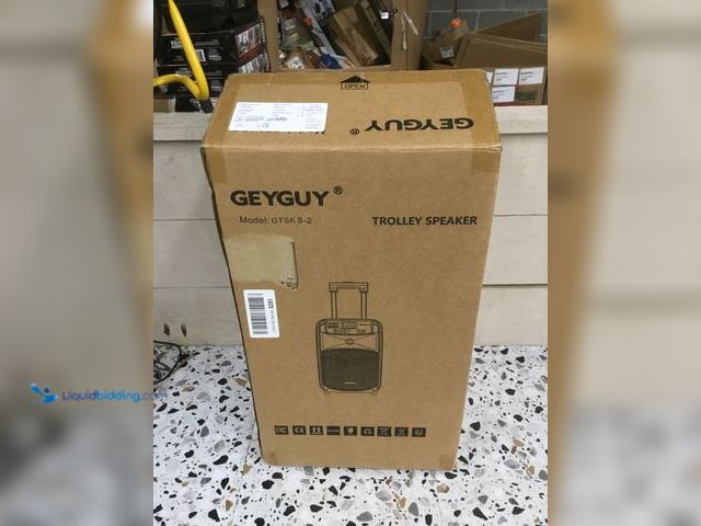Lot 49-5410981 - GTSK8-2 Portable Bluetooth PA Speaker System - Rechargeable Sound Speaker and Microphone Set with MP...