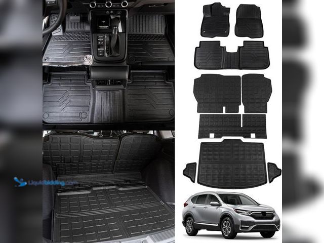 Lot 49-3527372 - Floor Mats Compatible with 2023 2024 2025 2026 Honda CRV Cargo Mats Liner TPE Back Seat Cover Trunk ...