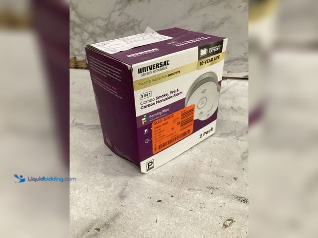 Lot 49-3564243 - USI 2-Pack 10-Year Battery Comb Smoke+Carbon Monoxide Detector Voice Alarm Unused
